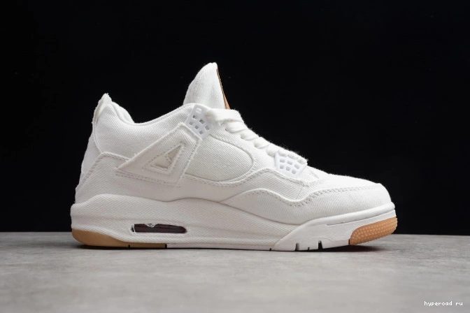 Jordan x 4 AO2571-100 Air 'White' Levi's 0826